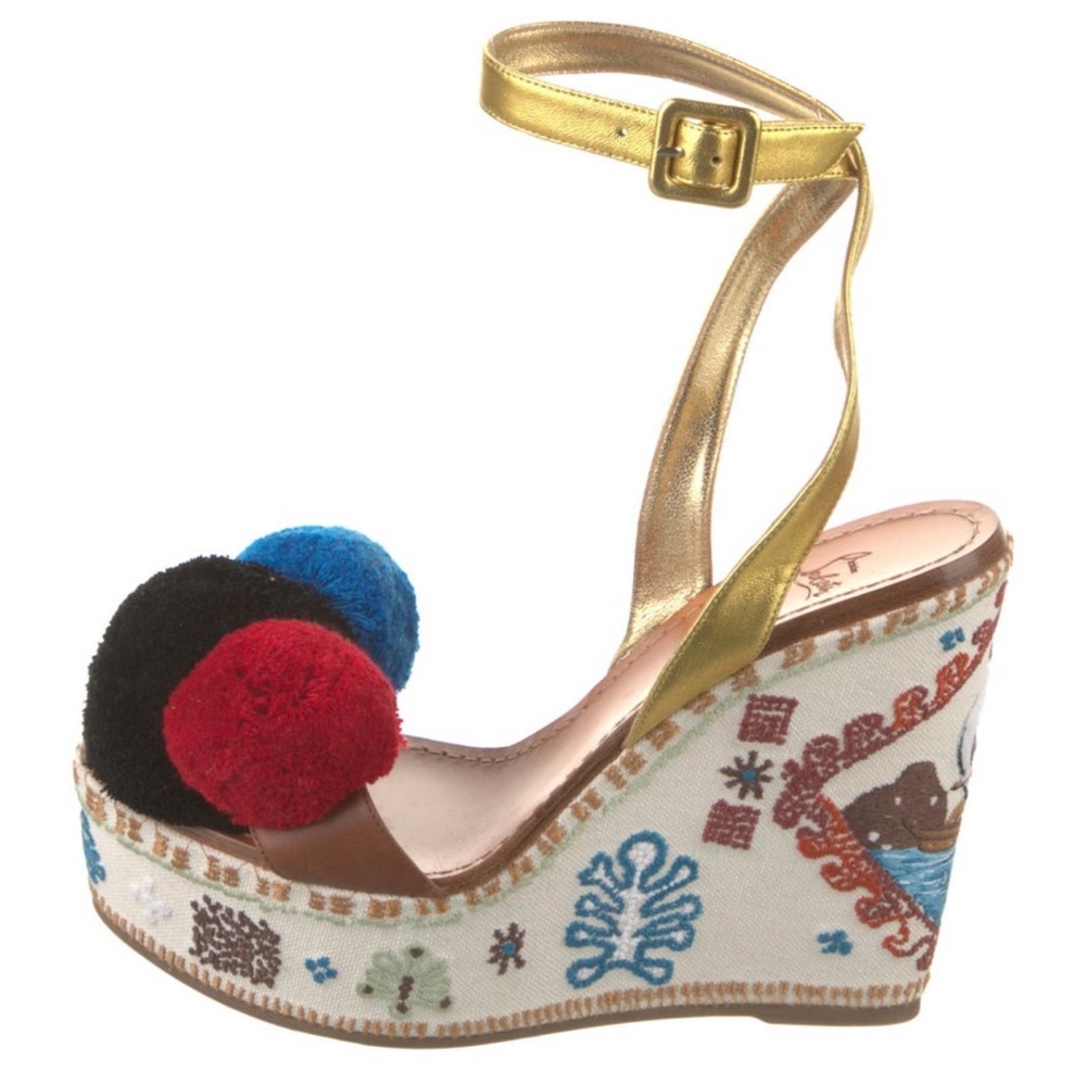 Christian Louboutin Multicolor Wedge Sandals